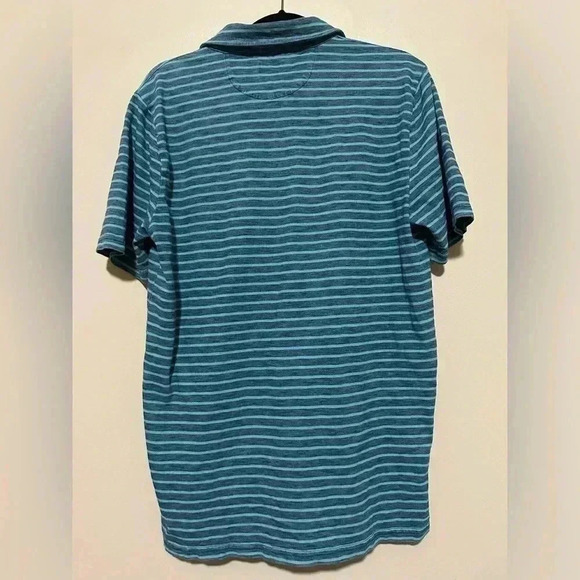 Faherty Mens Striped Polo - Size Large - Picture 2 of 6